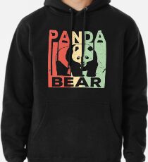 Panda Bär Vintage Retro Hoodie