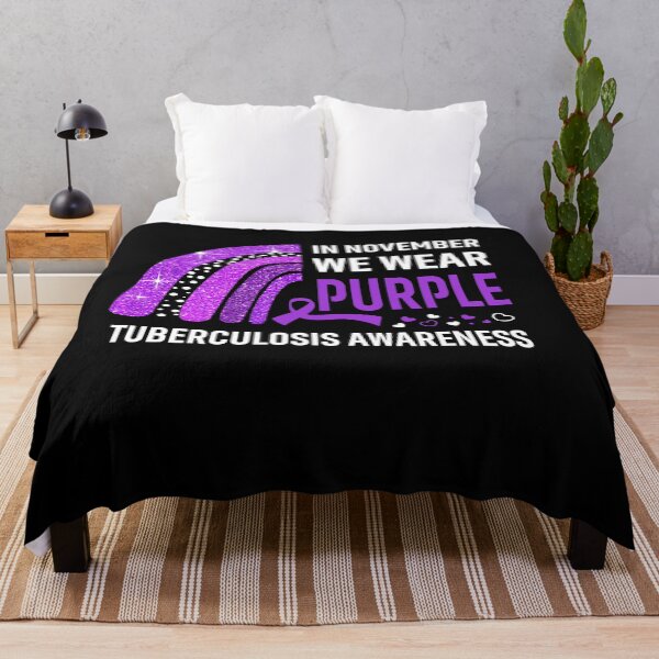 Item preview, Rainbow In November We Wear Purple Tuberculosis Awareness designed and sold by Mnrshirley.