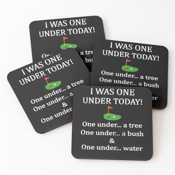Item preview, I Was One Under Today, funny golf golfer lovers game tree designed and sold by TaraxDoolittle.