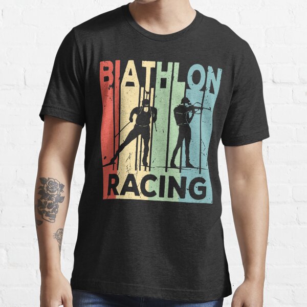 Biathlon Racing Vintage Retro Essential T-Shirt