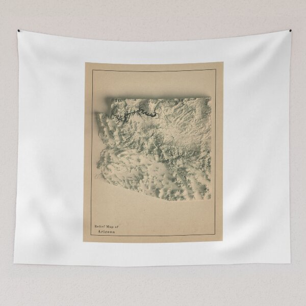 Item preview, Arizona Shaded Relief Map 3D digitally-rendered designed and sold by ThinkAboutMaps.