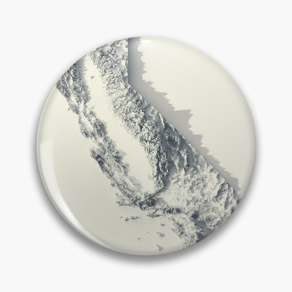 Item preview, California Shaded Relief Map 3D digitally-rendered designed and sold by ThinkAboutMaps.
