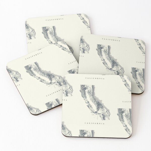 Item preview, California Shaded Relief Map 3D digitally-rendered designed and sold by ThinkAboutMaps.