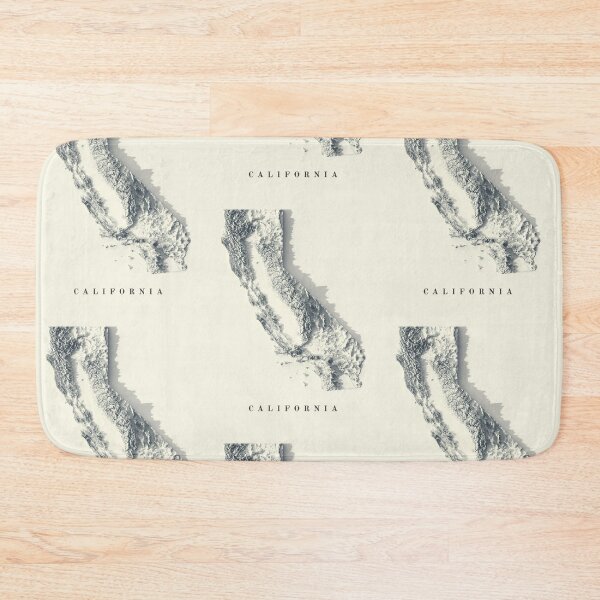 Item preview, California Shaded Relief Map 3D digitally-rendered designed and sold by ThinkAboutMaps.