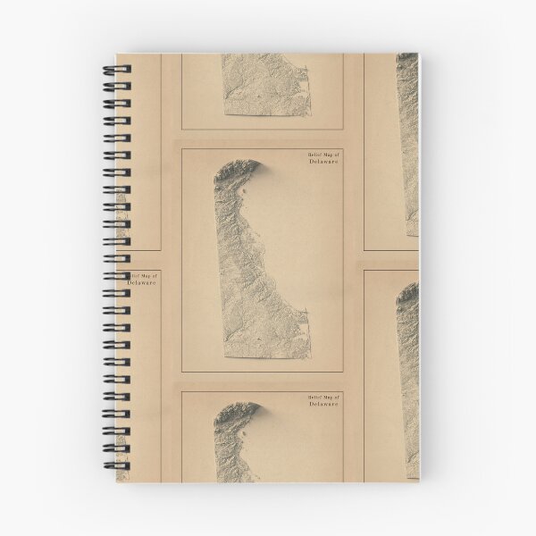 Item preview, Delaware Shaded Relief Map 3D digitally-rendered designed and sold by ThinkAboutMaps.