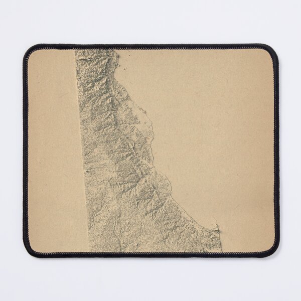 Item preview, Delaware Shaded Relief Map 3D digitally-rendered designed and sold by ThinkAboutMaps.