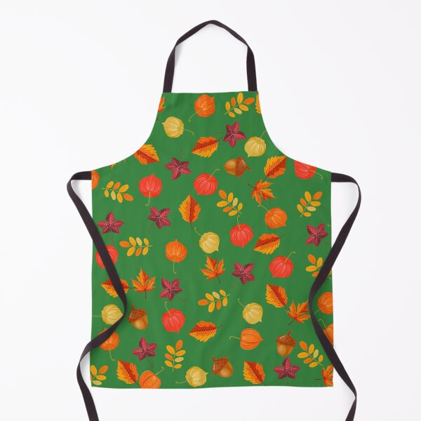 Item preview, Autumn Pattern on Green designed and sold by Sassy Norshi.