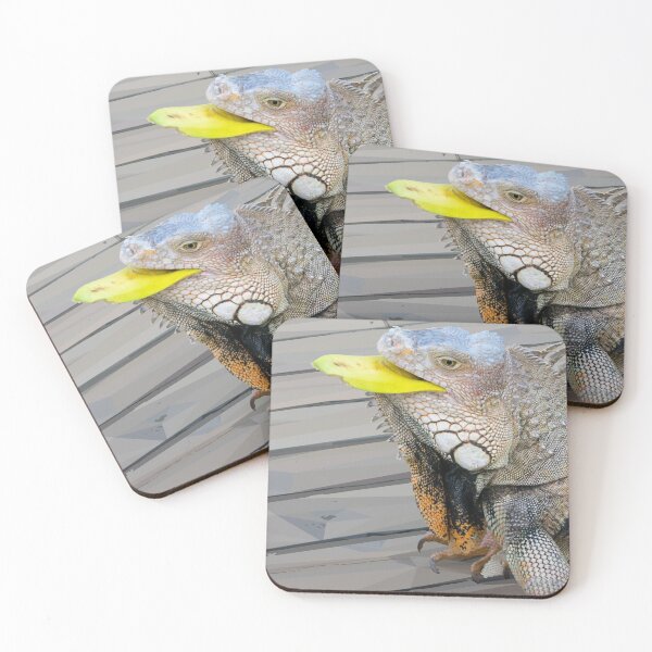 Item preview, Tessellations21 - Iguana eating a banana - VBK - VisionsByKaren designed and sold by VisionsByKaren.