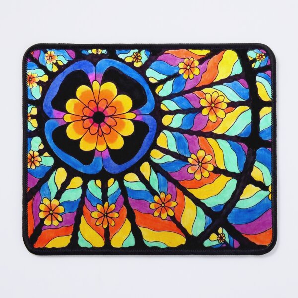 Item preview, 670 - DESIGN FOR A STAINED-GLASS WINDOW - 04 - DAVE EDWARDS - COLOURED PENCILS & INK - 2022 designed and sold by BLYTHART.