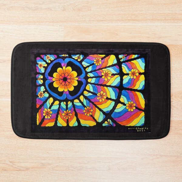 Item preview, 670 - DESIGN FOR A STAINED-GLASS WINDOW - 04 - DAVE EDWARDS - COLOURED PENCILS & INK - 2022 designed and sold by BLYTHART.
