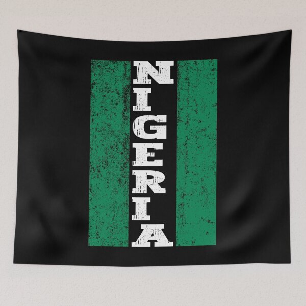 Item preview, Nigeria Nigerian Flag Vintage - White designed and sold by PearlMoonGrapes.