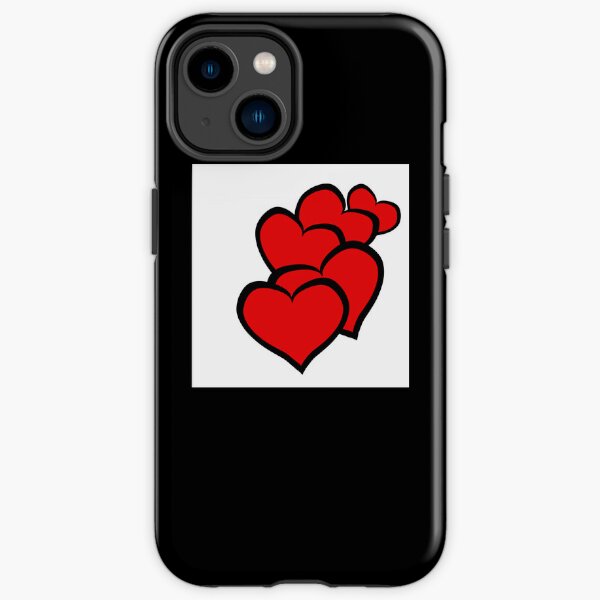 Falling hearts iPhone Tough Case