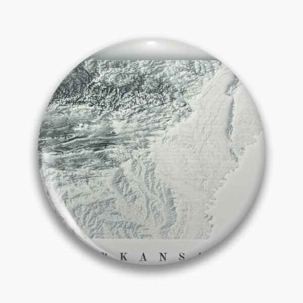 Item preview, Arkansas Shaded Relief Map 3D digitally-rendered designed and sold by ThinkAboutMaps.