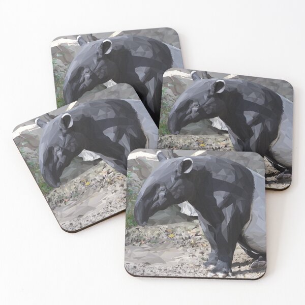 Item preview, Tessellations21 - Tapir on River Lebir - VBK - VisionsByKaren designed and sold by VisionsByKaren.