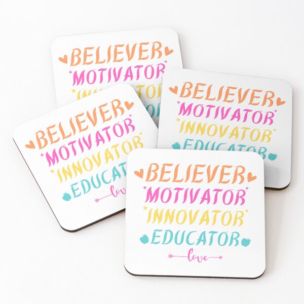 Item preview, Believer Motivator Innovator Educator, Perfect gift for teachers designed and sold by Trucker10.