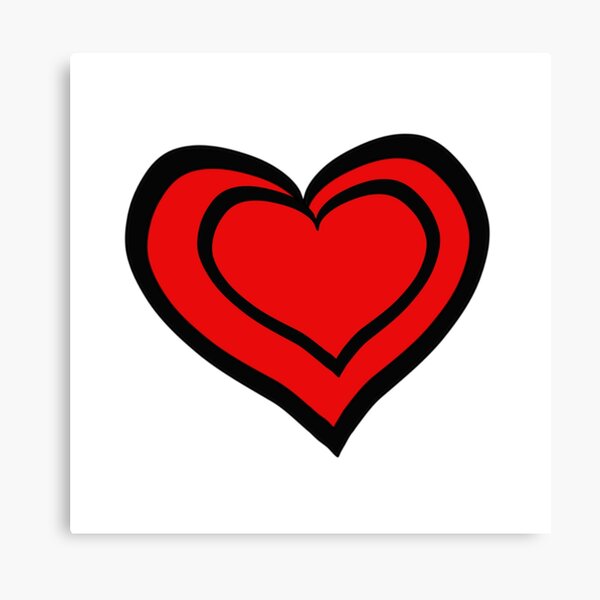 Growing hearts Canvas Print
