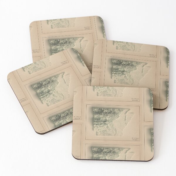 Item preview, Arkansas Shaded Relief Map 3D digitally-rendered designed and sold by ThinkAboutMaps.