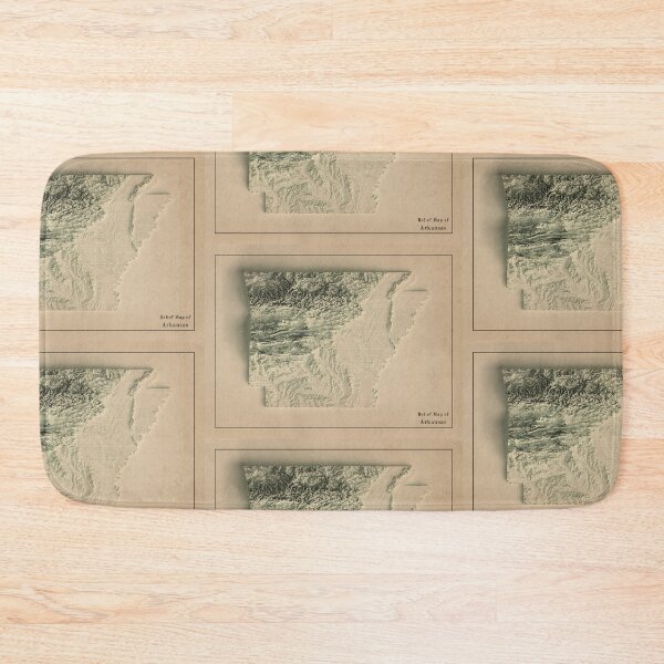 Item preview, Arkansas Shaded Relief Map 3D digitally-rendered designed and sold by ThinkAboutMaps.