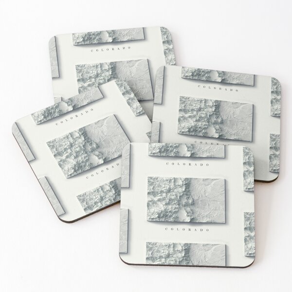 Item preview, Colorado Shaded Relief Map 3D digitally-rendered designed and sold by ThinkAboutMaps.
