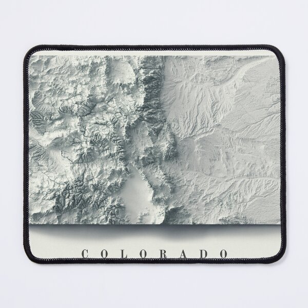 Item preview, Colorado Shaded Relief Map 3D digitally-rendered designed and sold by ThinkAboutMaps.