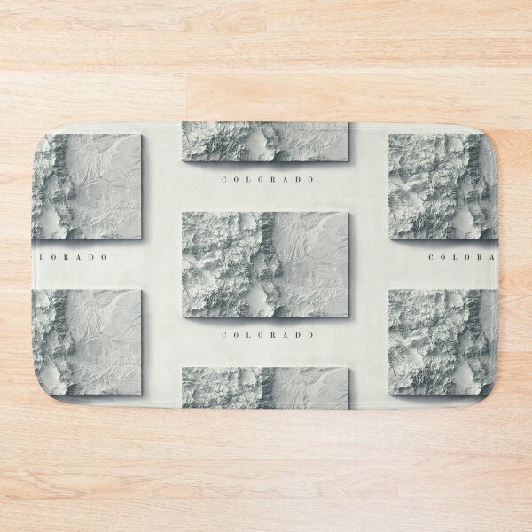 Item preview, Colorado Shaded Relief Map 3D digitally-rendered designed and sold by ThinkAboutMaps.