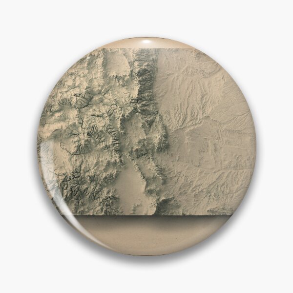 Item preview, Colorado Shaded Relief Map 3D digitally-rendered designed and sold by ThinkAboutMaps.