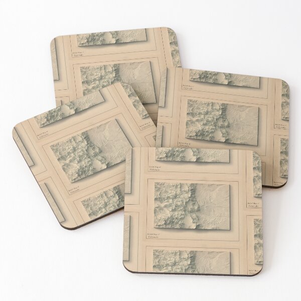 Item preview, Colorado Shaded Relief Map 3D digitally-rendered designed and sold by ThinkAboutMaps.