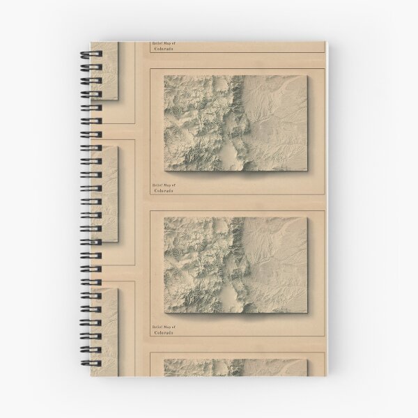 Item preview, Colorado Shaded Relief Map 3D digitally-rendered designed and sold by ThinkAboutMaps.