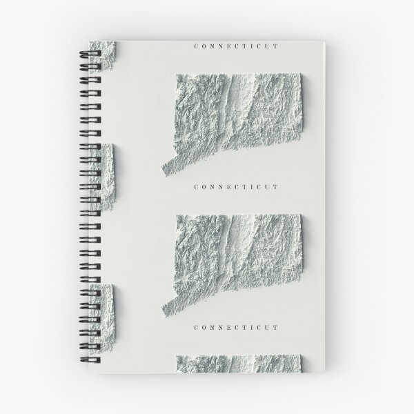 Item preview, Connecticut Shaded Relief Map 3D digitally-rendered designed and sold by ThinkAboutMaps.