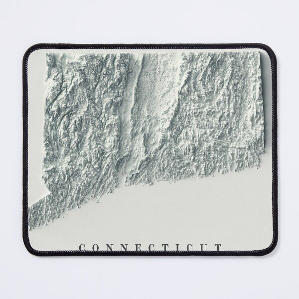 Item preview, Connecticut Shaded Relief Map 3D digitally-rendered designed and sold by ThinkAboutMaps.