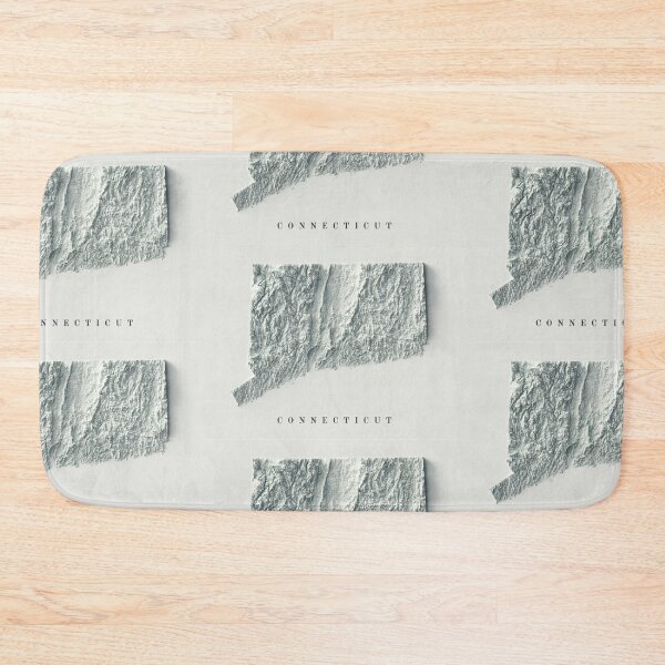 Item preview, Connecticut Shaded Relief Map 3D digitally-rendered designed and sold by ThinkAboutMaps.