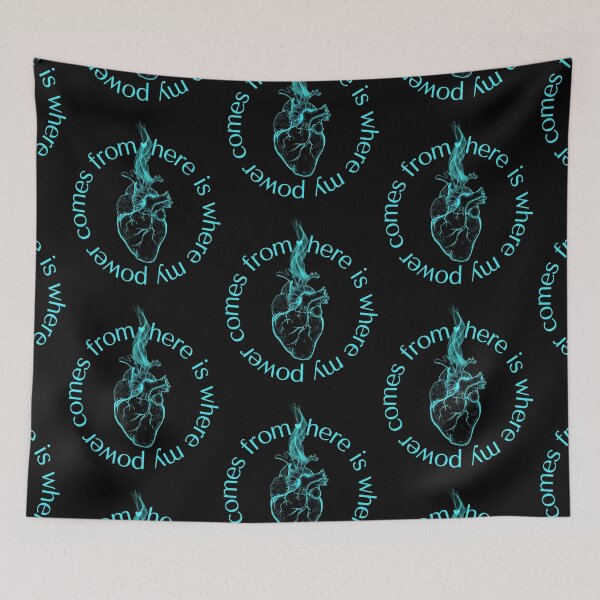 Item preview, Fluorescent Blue Anatomical Heart Power Floor Pillow designed and sold by MagicWolfStar.