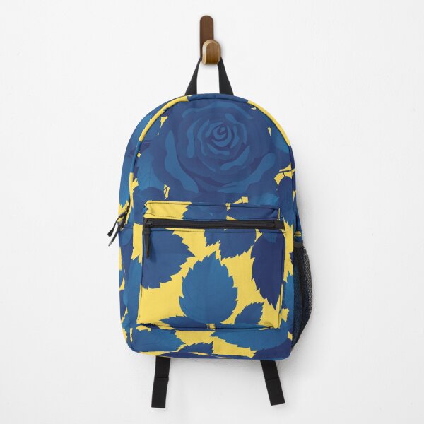 Item preview, Vintage Blue Flower and Leaves Pattern on Yellow designed and sold by GraphicsClub.