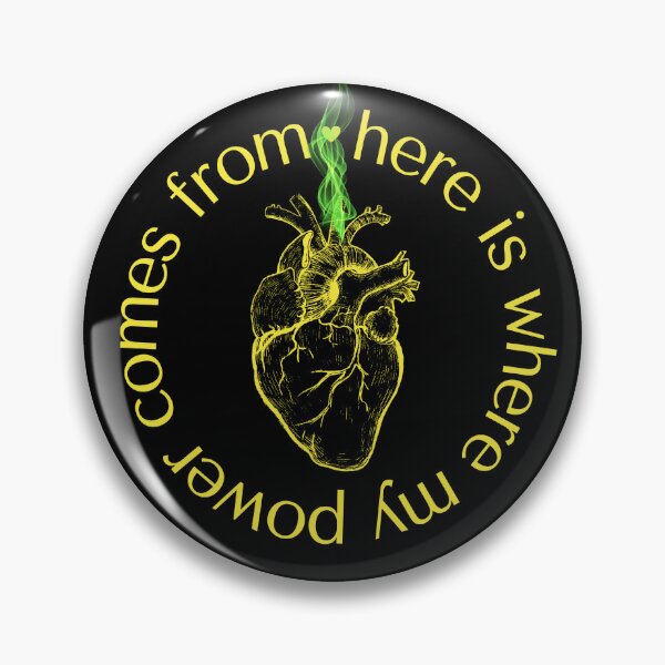 Item preview, Fluorescent Yellow Anatomical Heart Power Sticker designed and sold by MagicWolfStar.