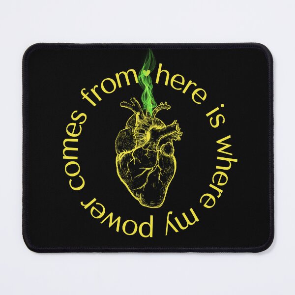 Item preview, Fluorescent Yellow Anatomical Heart Power Sticker designed and sold by MagicWolfStar.
