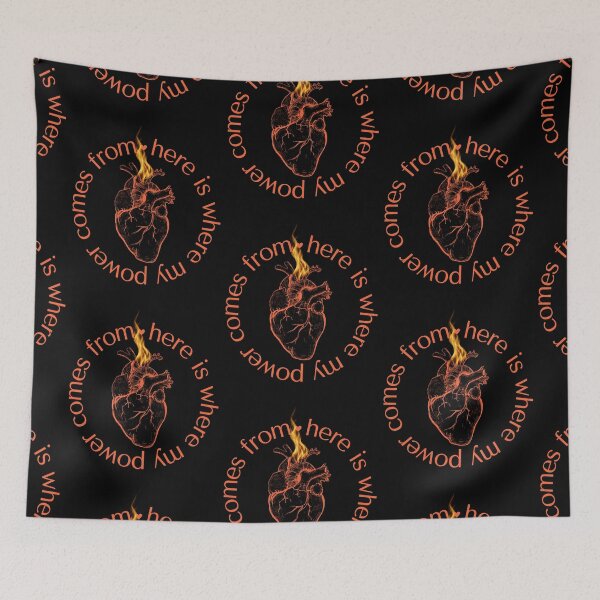 Item preview, Orange Anatomical Heart Power Sticker designed and sold by MagicWolfStar.