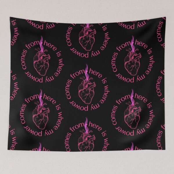 Item preview, Fluorescent Pink Anatomical Heart Power T-shirt designed and sold by MagicWolfStar.