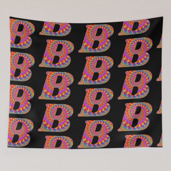 Item preview, Psychedelic Monogram Initial Letter B designed and sold by Lartheviking.