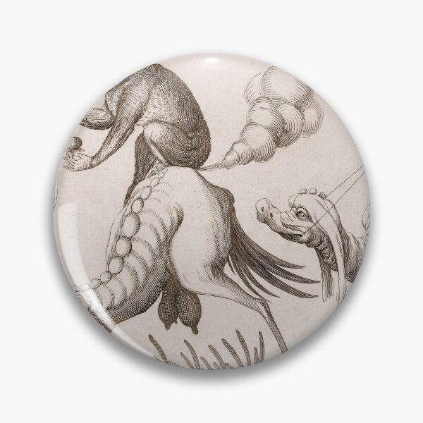 Item preview, 2 Fantasty Birds Ridden by Monkeys Arten van Bolten Fantasy Drawing designed and sold by darcijj.