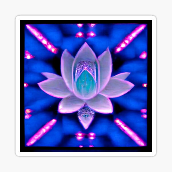 "Crystalized Lotus Flower" Sticker for Sale by HermeticEra Redbubble