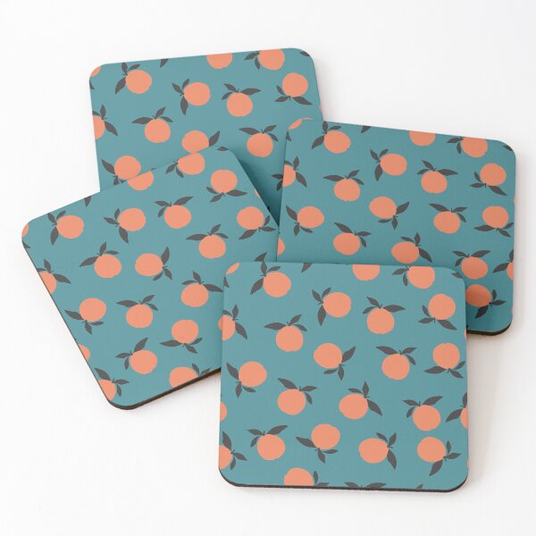 Item preview, Farm Fruit - Minimalistic Pattern on Teal designed and sold by anzelas.