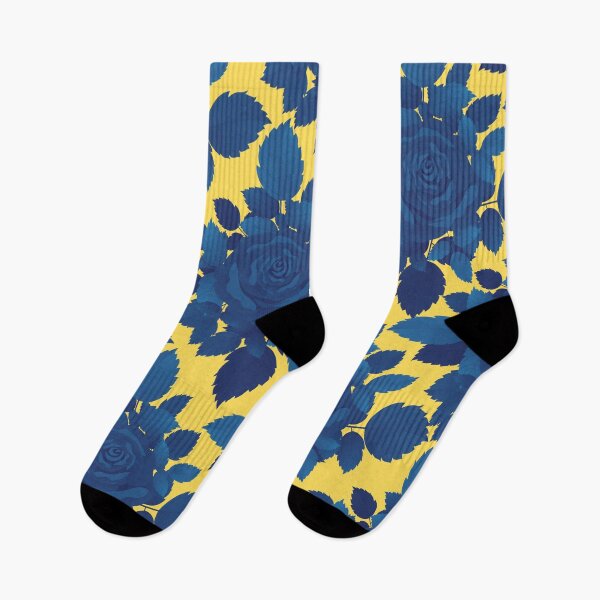 Item preview, Vintage Blue Flower and Leaves Pattern  on Yellow designed and sold by GraphicsClub.