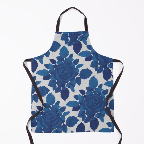 Item preview, Vintage Blue Flower and Leaves Pattern on Grey designed and sold by GraphicsClub.