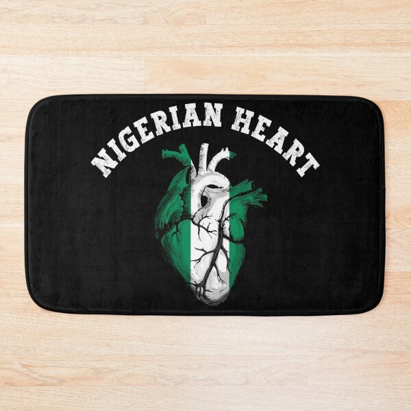 Item preview, Nigerian Flag Nigerian Heart Nigerian Pride designed and sold by PearlMoonGrapes.