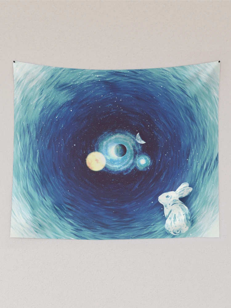 Thumbnail 2 of 3, Tapestry, Down The Rabbit Hole designed and sold by Mandala Of Life.