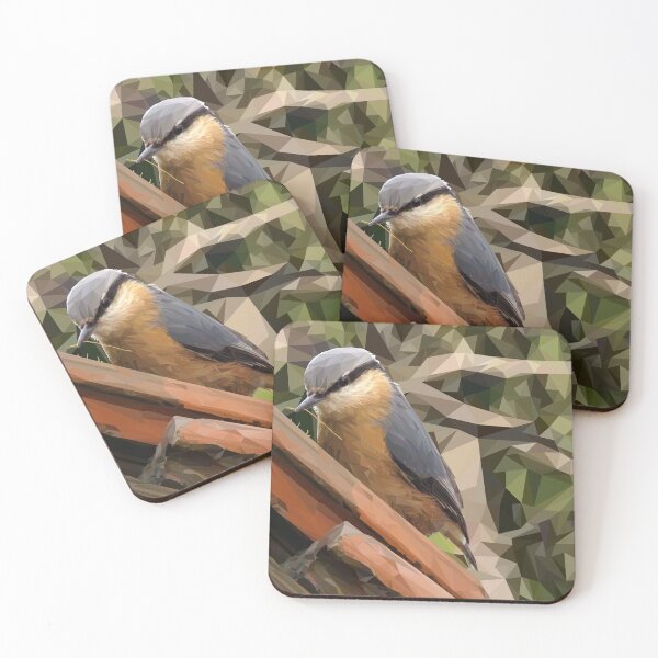 Item preview, Tessellations21 - Nuthatch gathering thatch - VBK - VisionsByKaren designed and sold by VisionsByKaren.