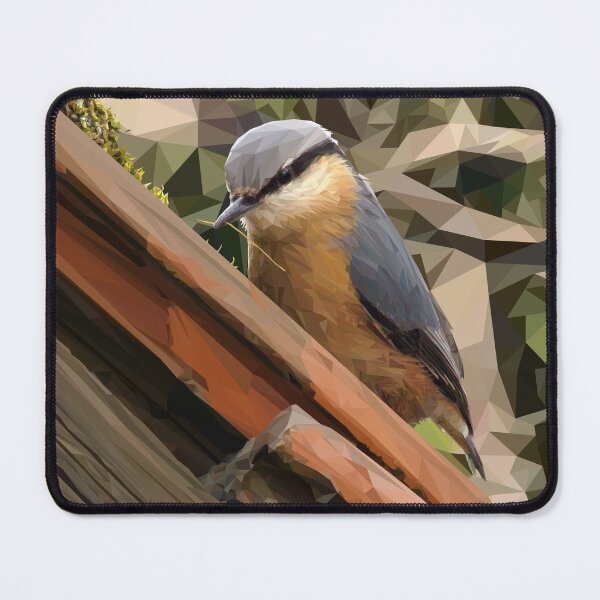 Item preview, Tessellations21 - Nuthatch gathering thatch - VBK - VisionsByKaren designed and sold by VisionsByKaren.