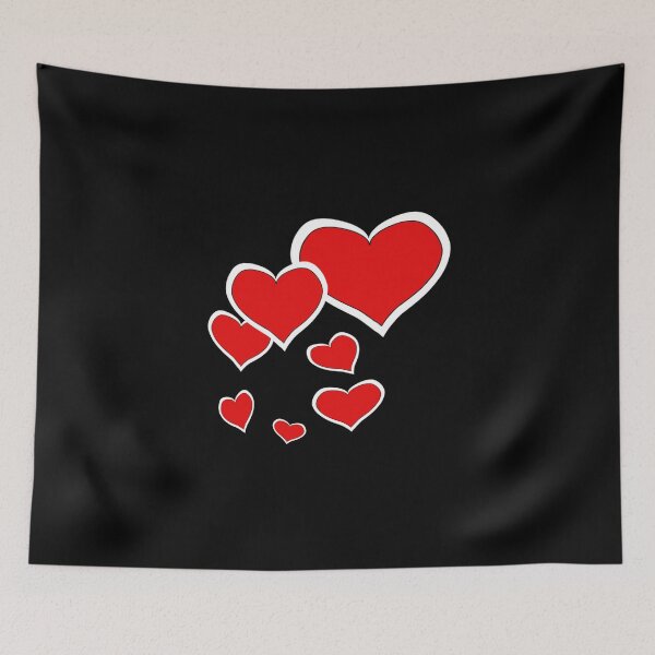 Item preview, Swirling hearts black  designed and sold by RemieJames.