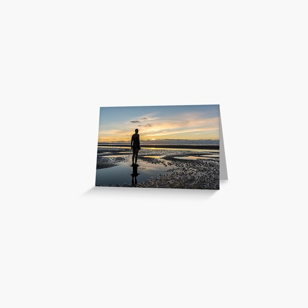 Item preview, Sunset light, Crosby beach designed and sold by Beverley Goodwin.