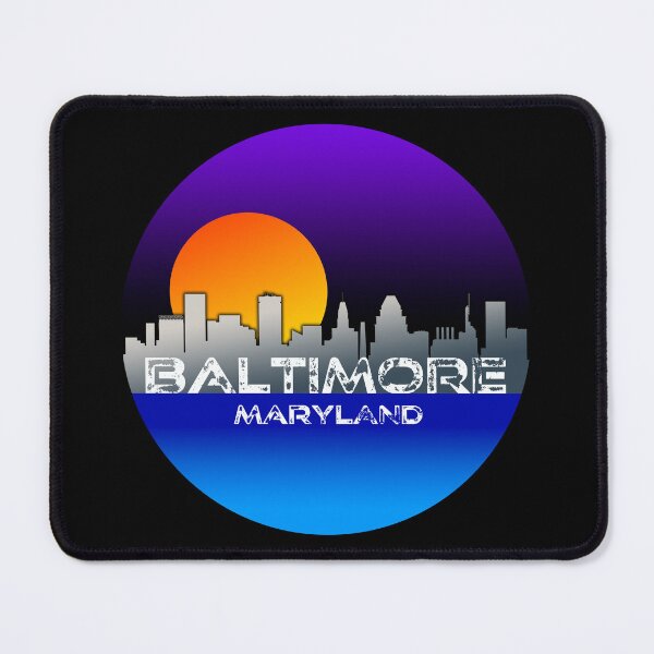 Item preview, Baltimore Maryland City Skyline designed and sold by PRNTDADZ.